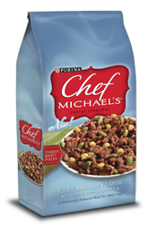 Chef Michael’s® Canine Creations Filet Mignon Flavor and potato & green bean garnishes packaging
